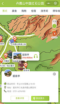 吉林景区手绘地图智慧导览和语音结合，让景区“活”起来